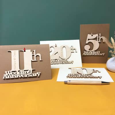Personalised Anniversary Card