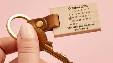 ‘The day you became my…’ keyring
