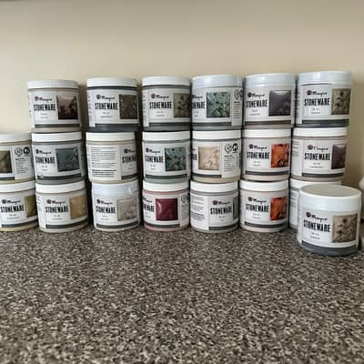 I am using Mayco non-toxic glazes for all my products