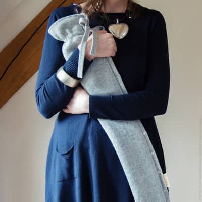 30% Cashmere Kensington Knit YuYu Long Hot Water Bottle