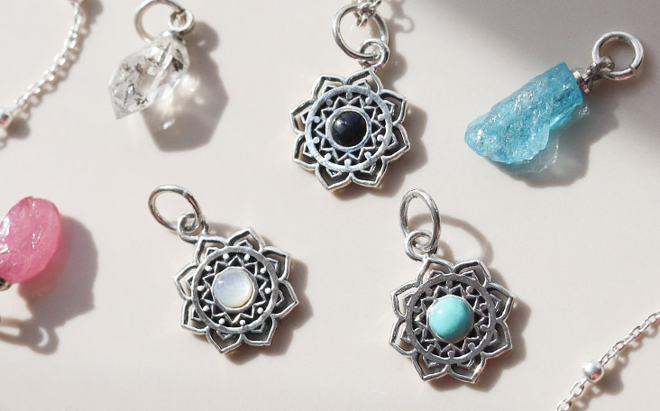 Martha Jackson stone necklace with add ons