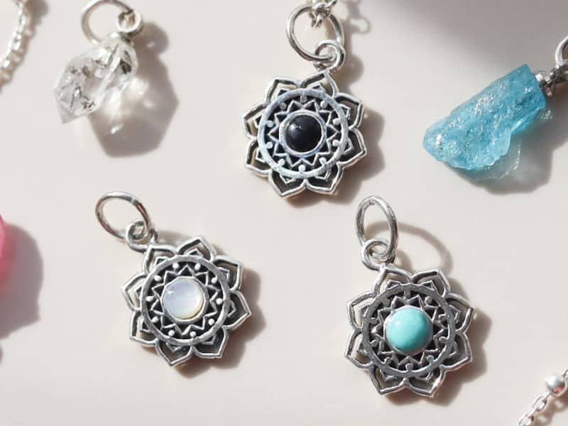 Martha Jackson stone necklace with add ons