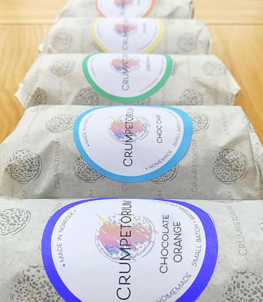 Unique flavoured crumpets handmade in Norfolk