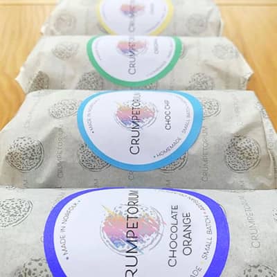 Unique flavoured crumpets handmade in Norfolk