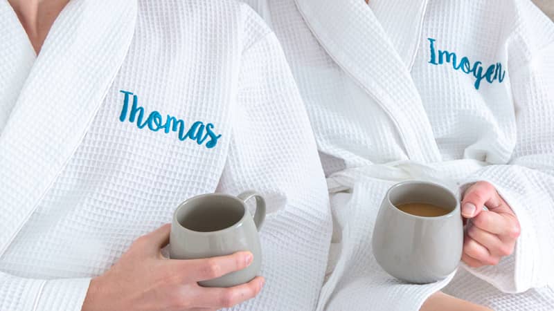 Personalised Bathrobes & Dressing Gowns
