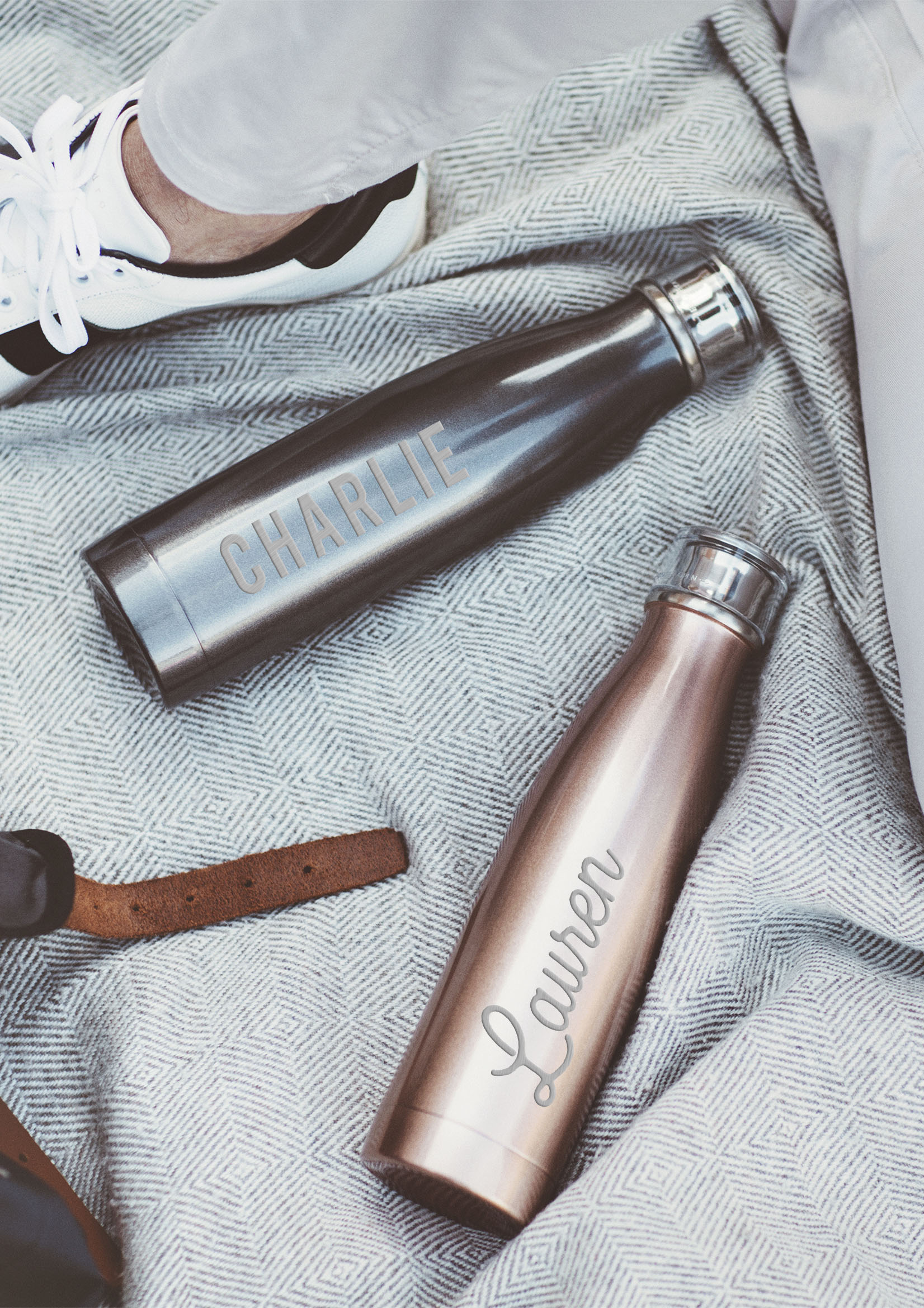 Personalised Initials Gold Double Walled Cafetiere