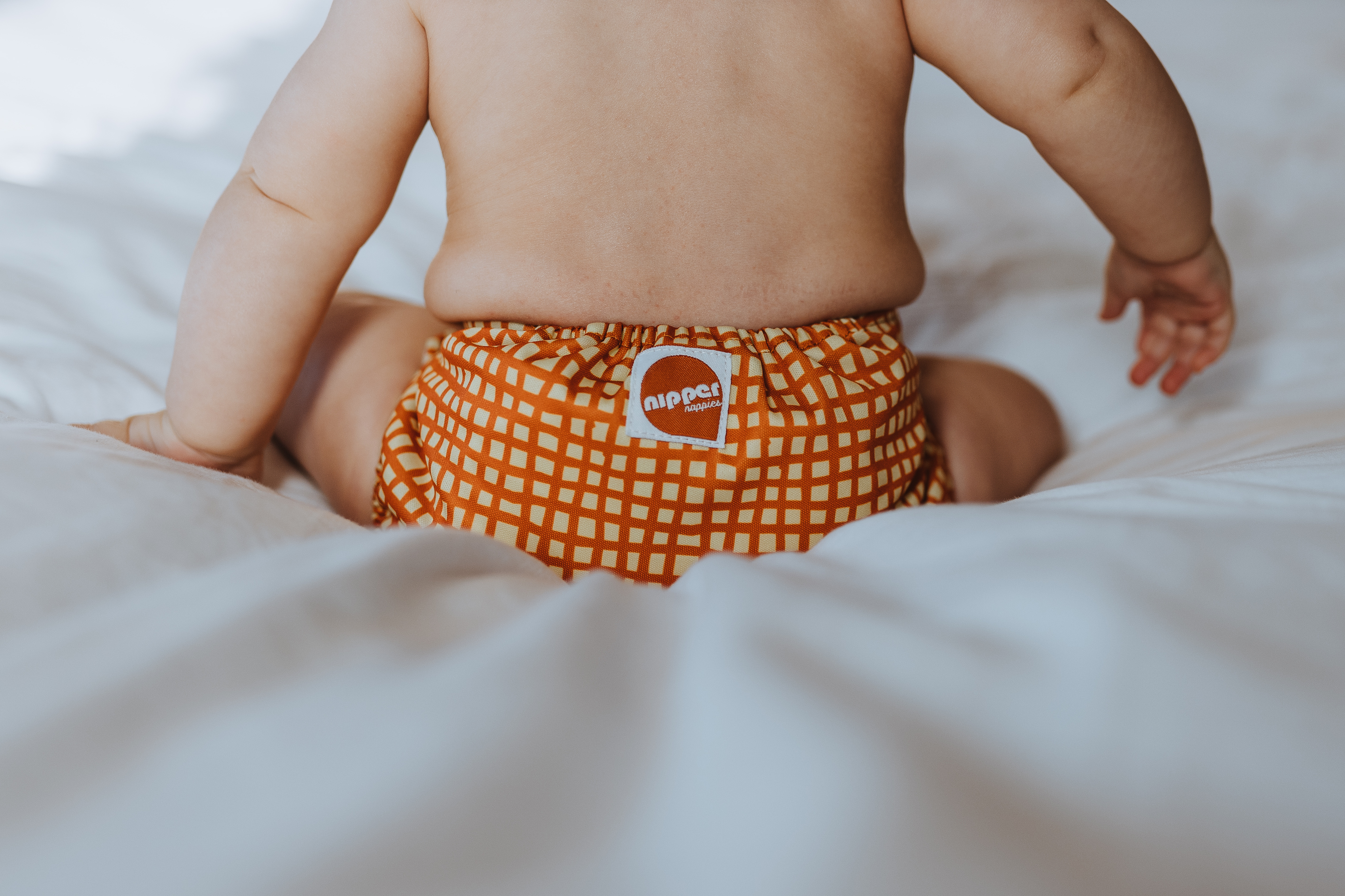 Hot Cross Bum Reusable cloth nappy 