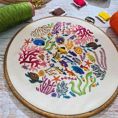 Stitchdoodles Modern Hand Embroidery Nurge Hoop