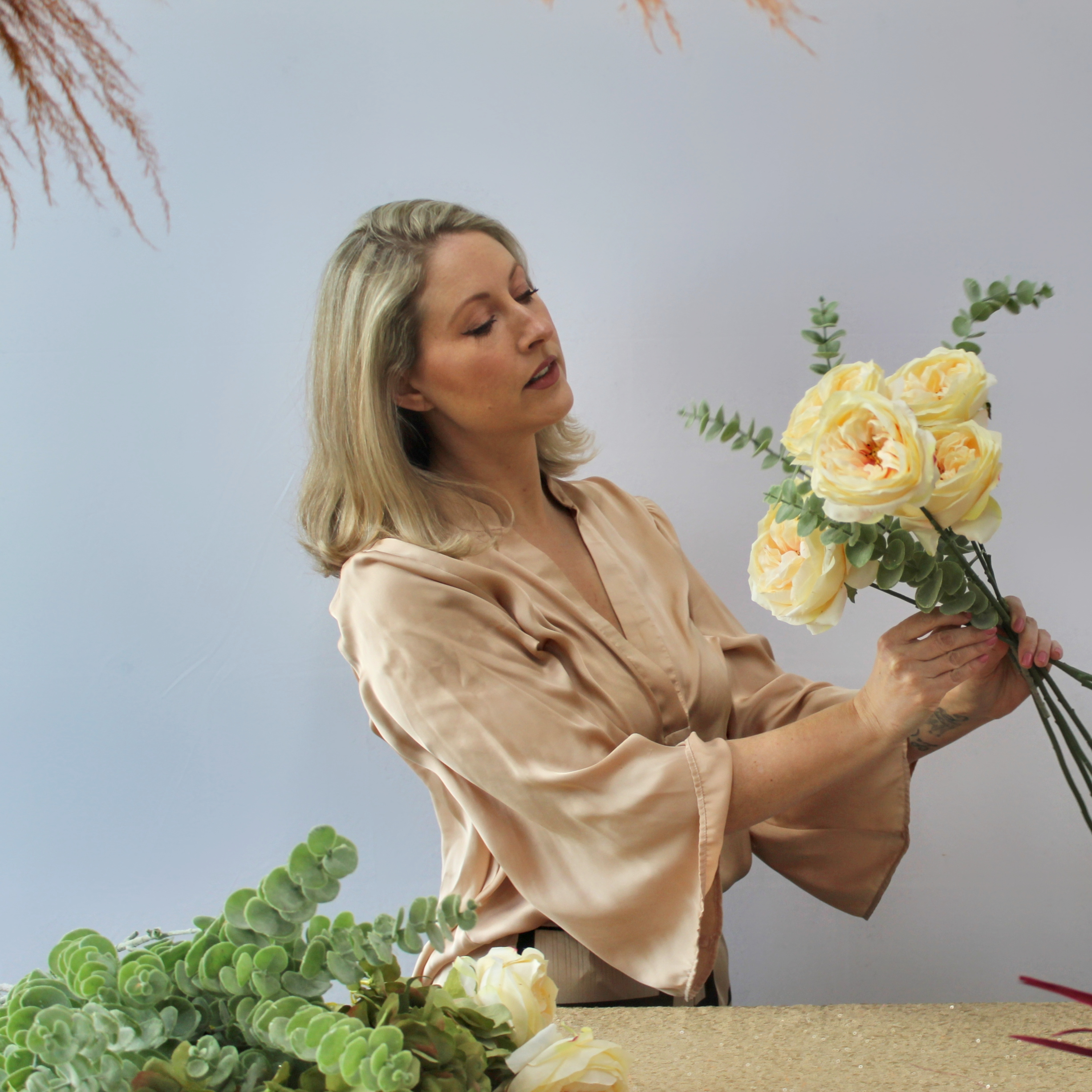 Me and my floral display.