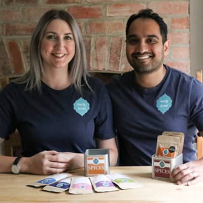 Image of the Freshly Spiced Team of Tom & Claire Ali