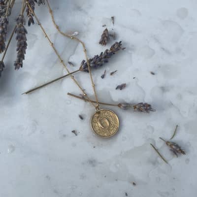 Eris initial necklace