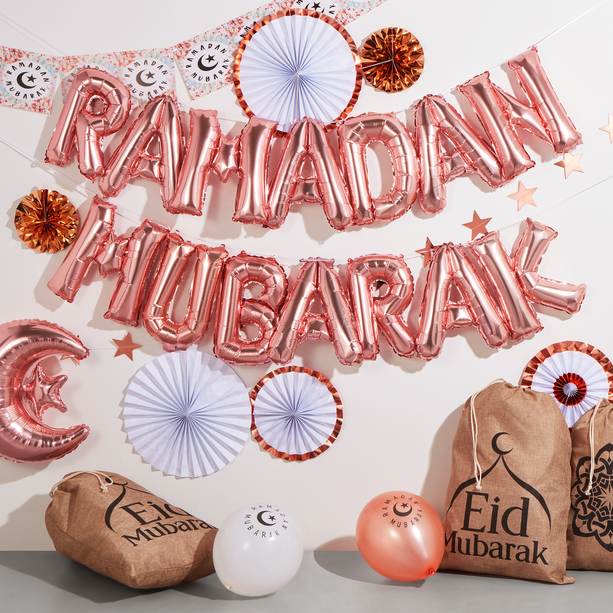 Pink Ramadan Decoration Set Up 