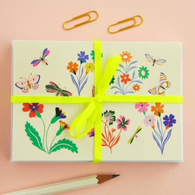 Bird & Bees notecard set