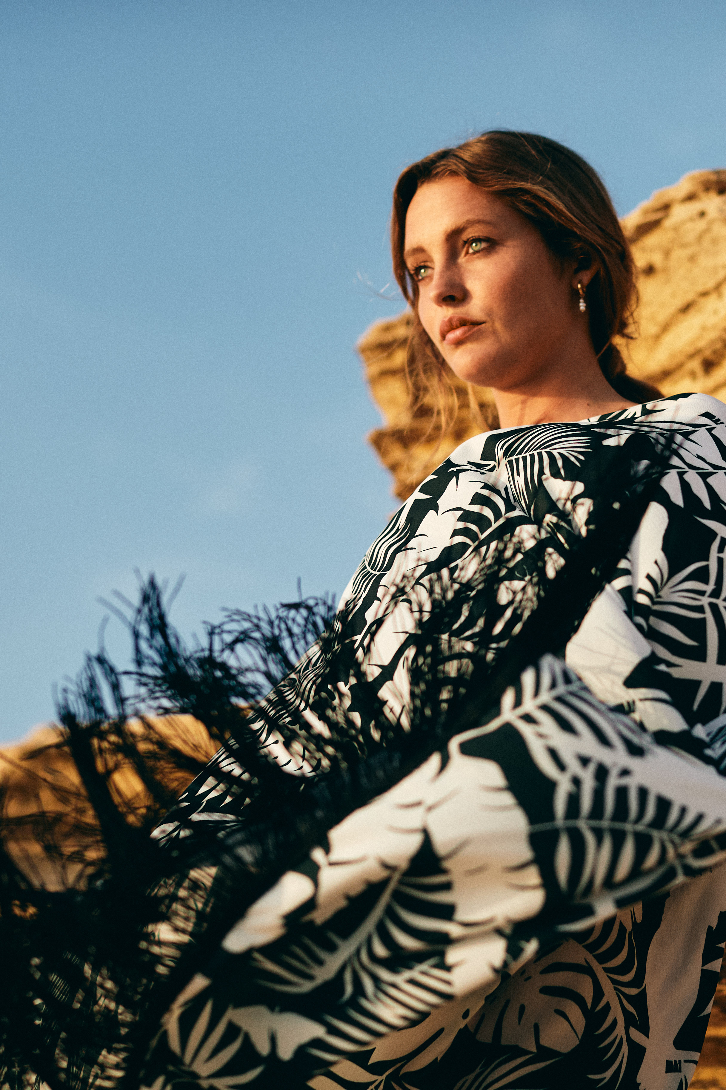 Coco Riko Lucia fringed maxi kaftan beachwear