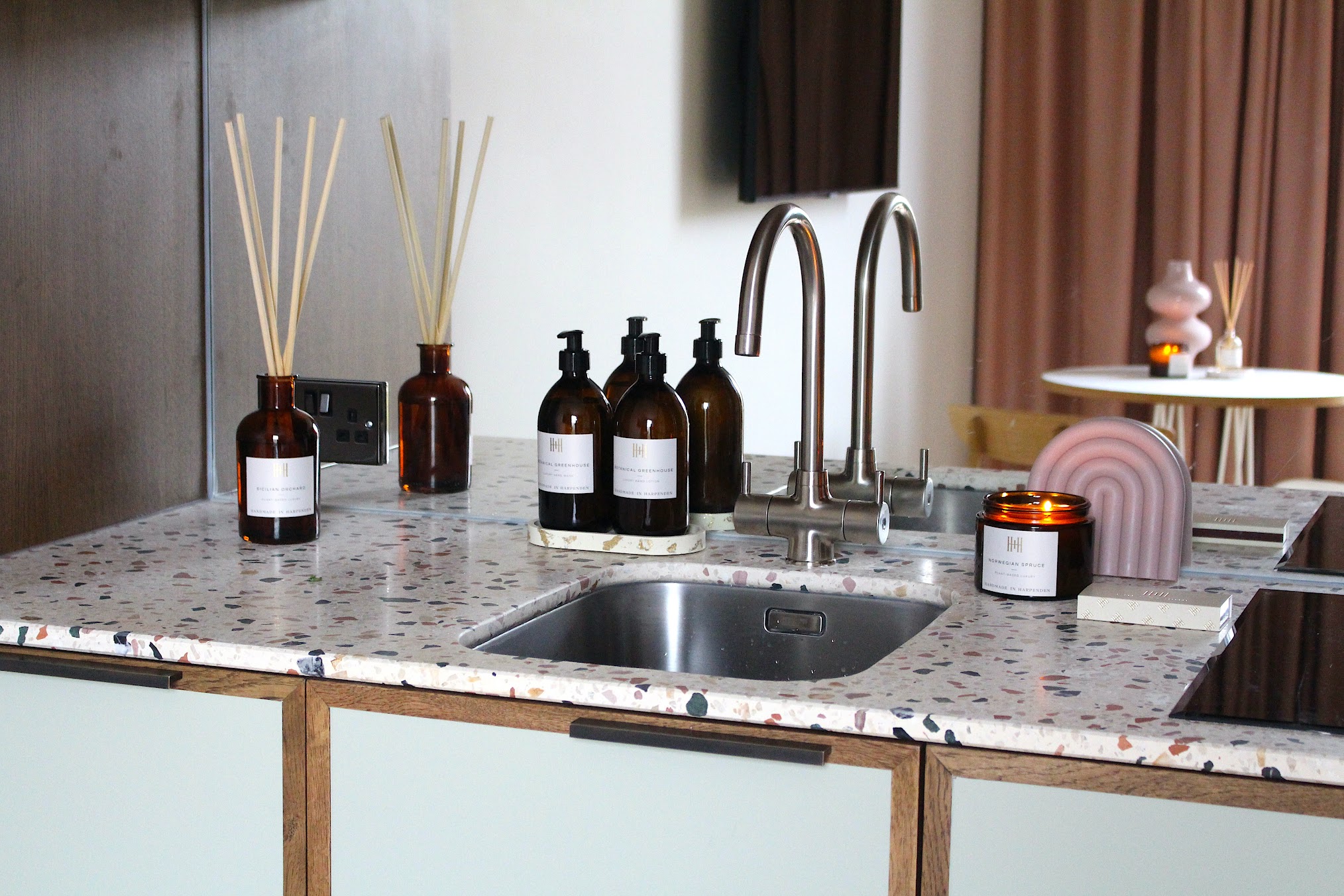 An in-situ shot of Handmade In Harpenden products