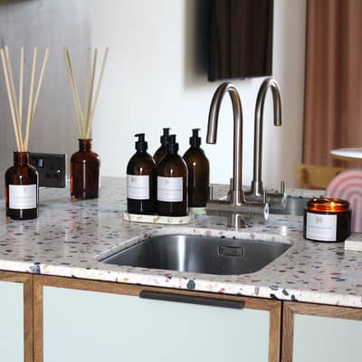 An in-situ shot of Handmade In Harpenden products