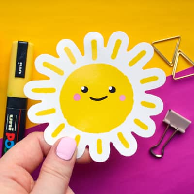 Vinyl sunshine sticker