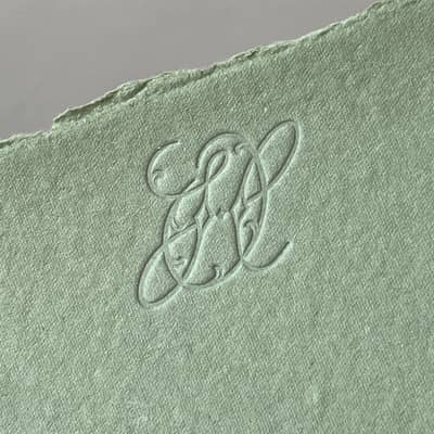 Bespoke Monogram letterpress notecards
