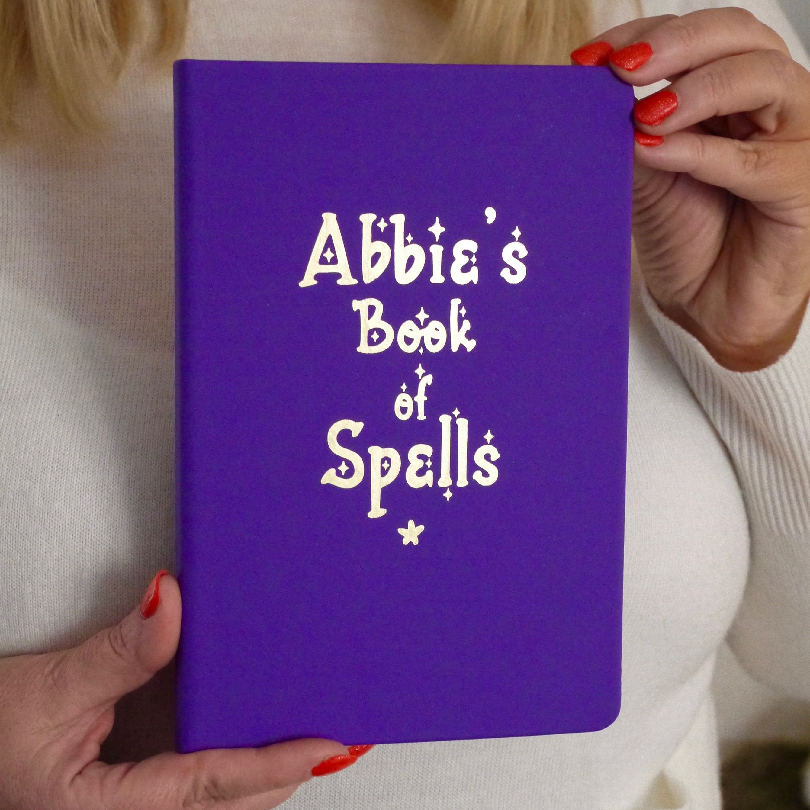 Purple soft cover notebook