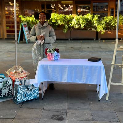 Our Handmade Soft Comfy Pre-tied Headwrap in Caramel