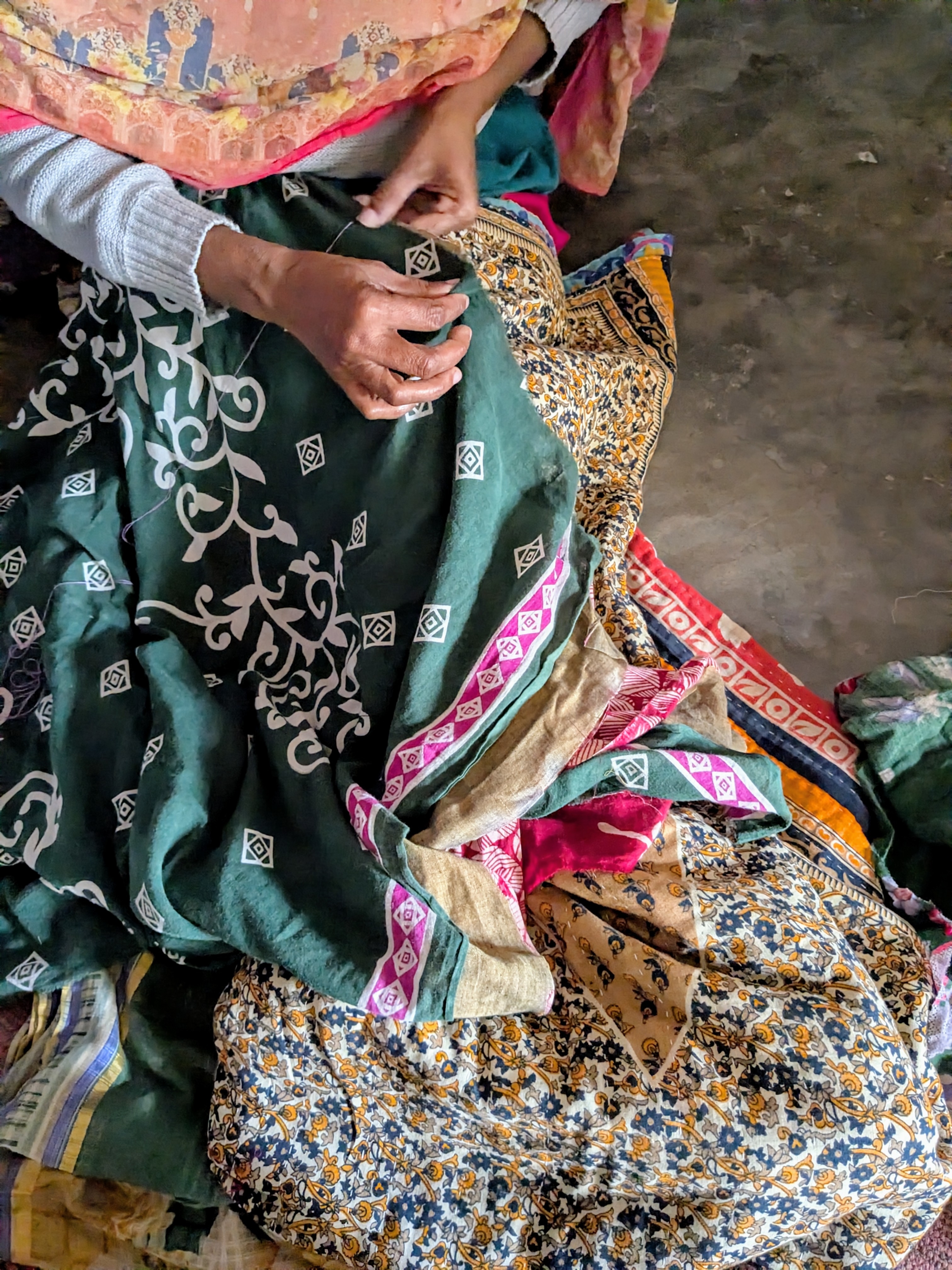 Beautiful hand-stitched one-of-a-kind pieces