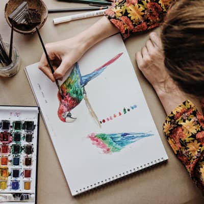 Before making anything, we brainstorm and design our chocolate creations.