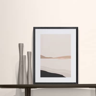 lake illustration print