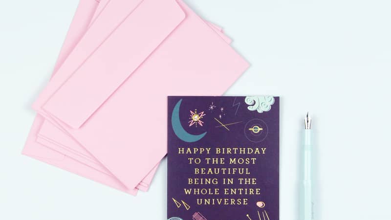 Beautiful being birthday card