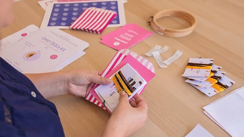 Cross Stitch Kit Packing