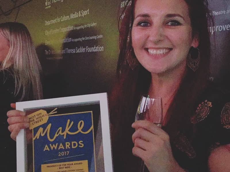 Kathryn, Magpie Accessories founder with our award!