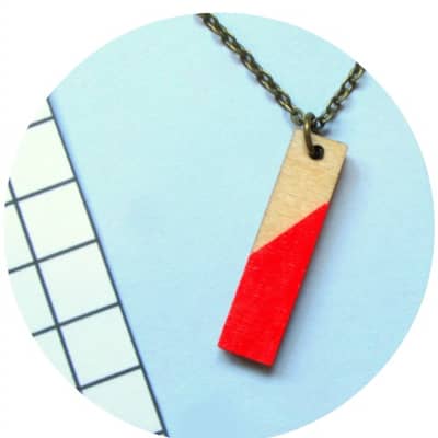 Hand Illustrated Tree Necklace