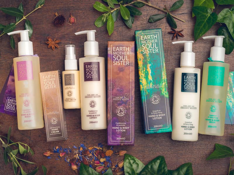 Organic skin care range