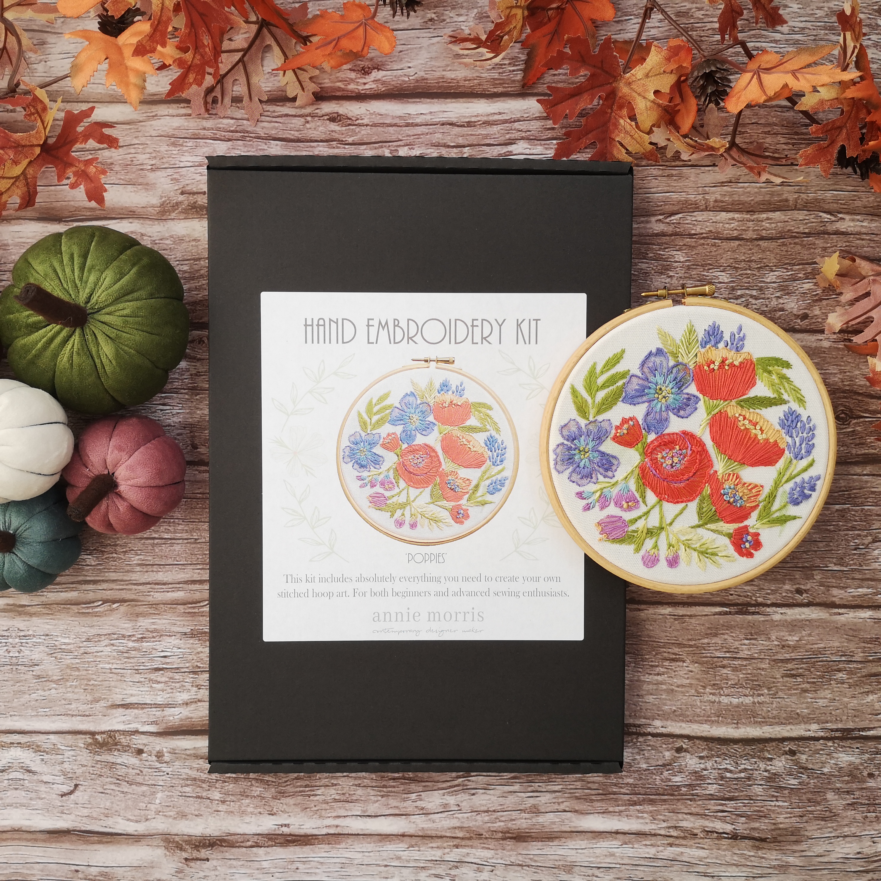 Coastal hand embroidery pattern design