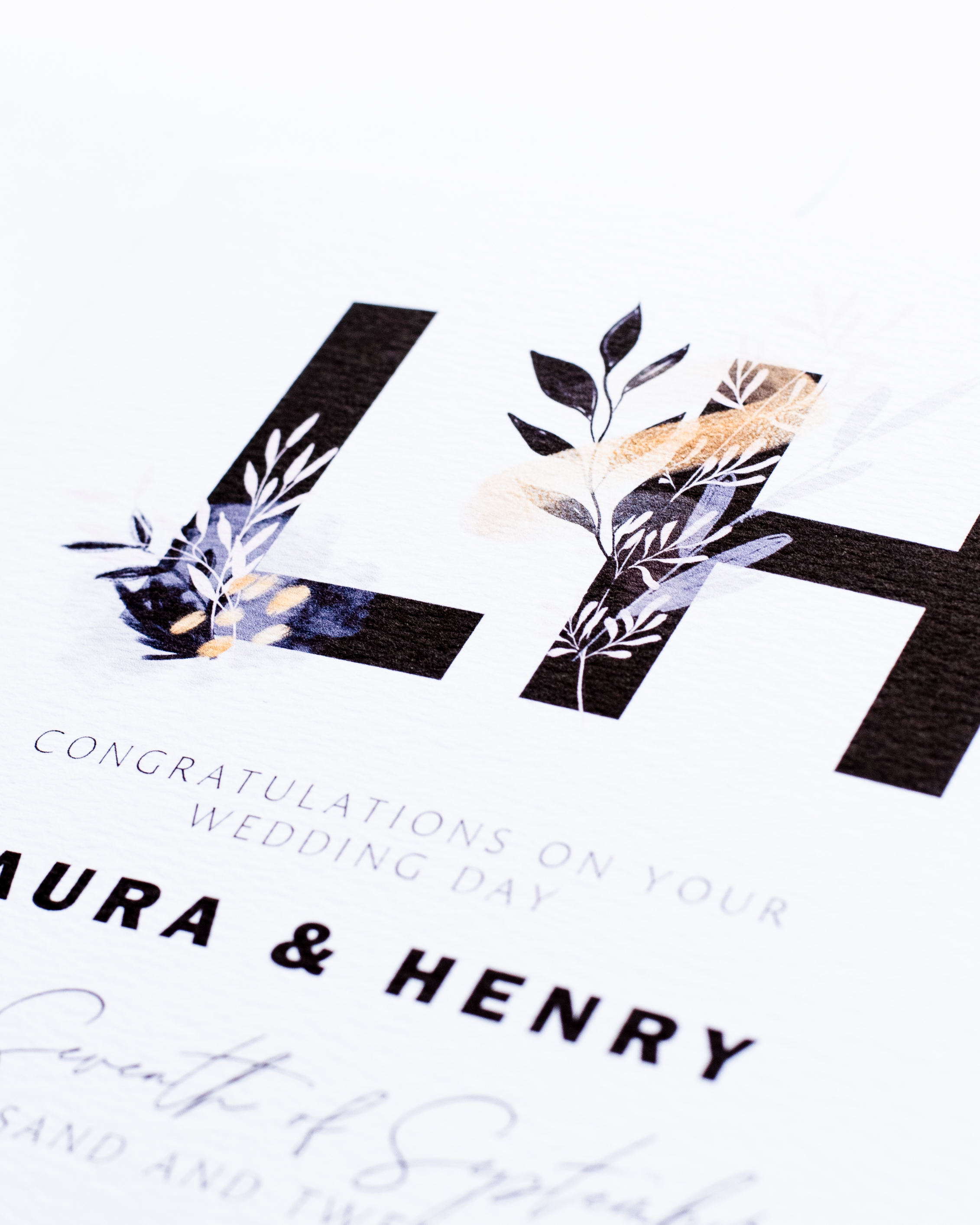 Personalised Wedding Card