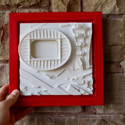 Our Manchester United/Old Trafford Football Stadium 3D Model Art by StadiFRAMES