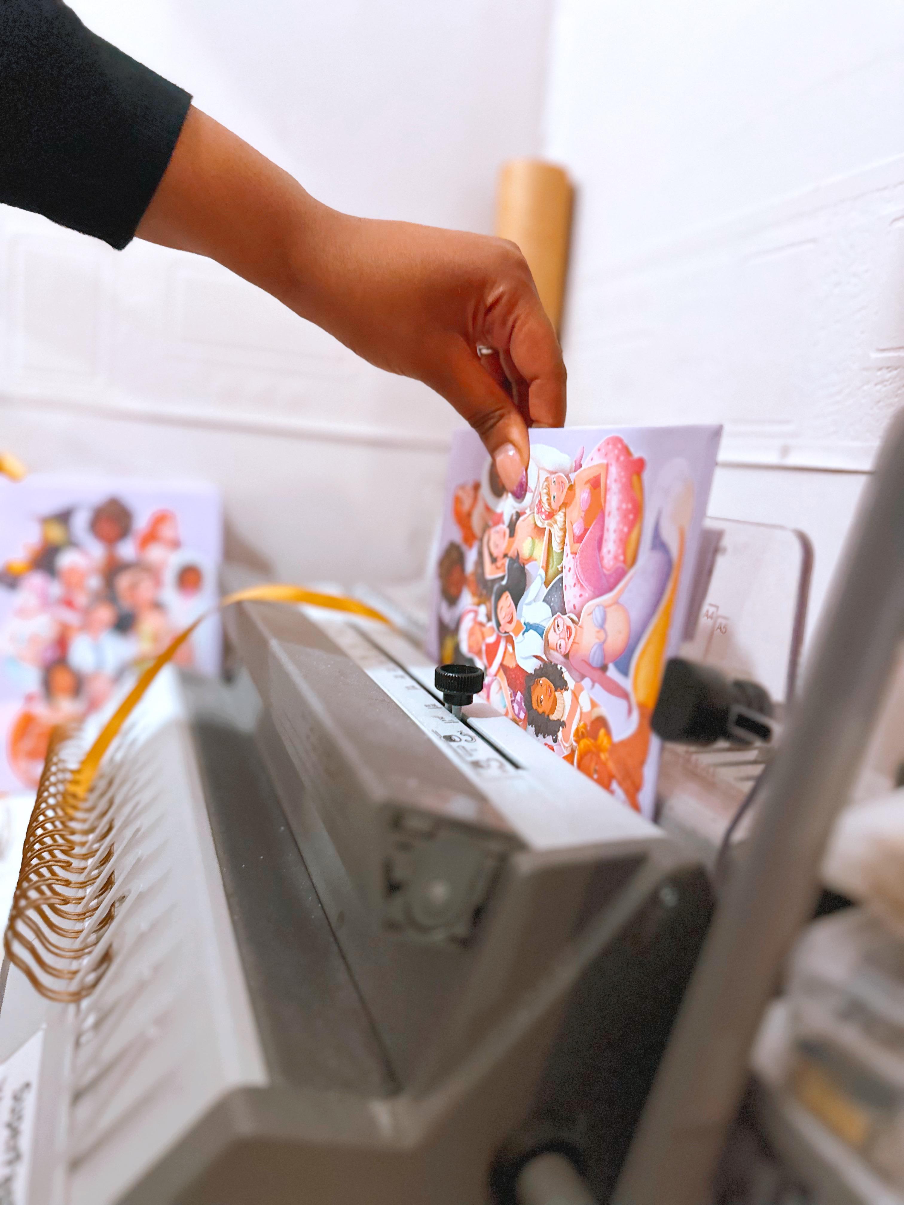 Fiona Owner of CSL - Wire Binding stationery by han