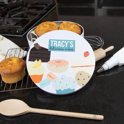 Personalised Circle Cake Tin