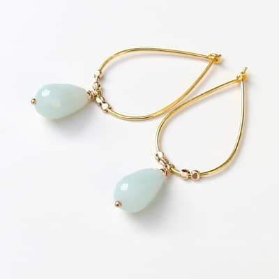 Playing around with shapes and adding semi-precious stones using the wire-wrapping technique facilitates so many beautiful variables of earrings.