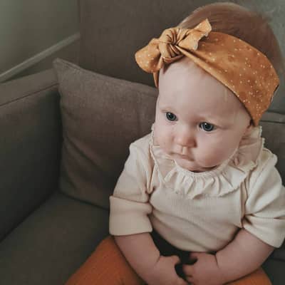 Organic baby headband