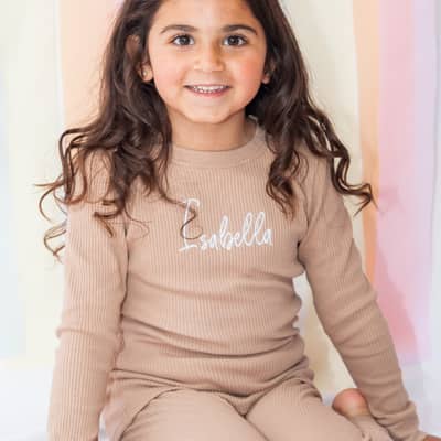 Bella in our loungewear