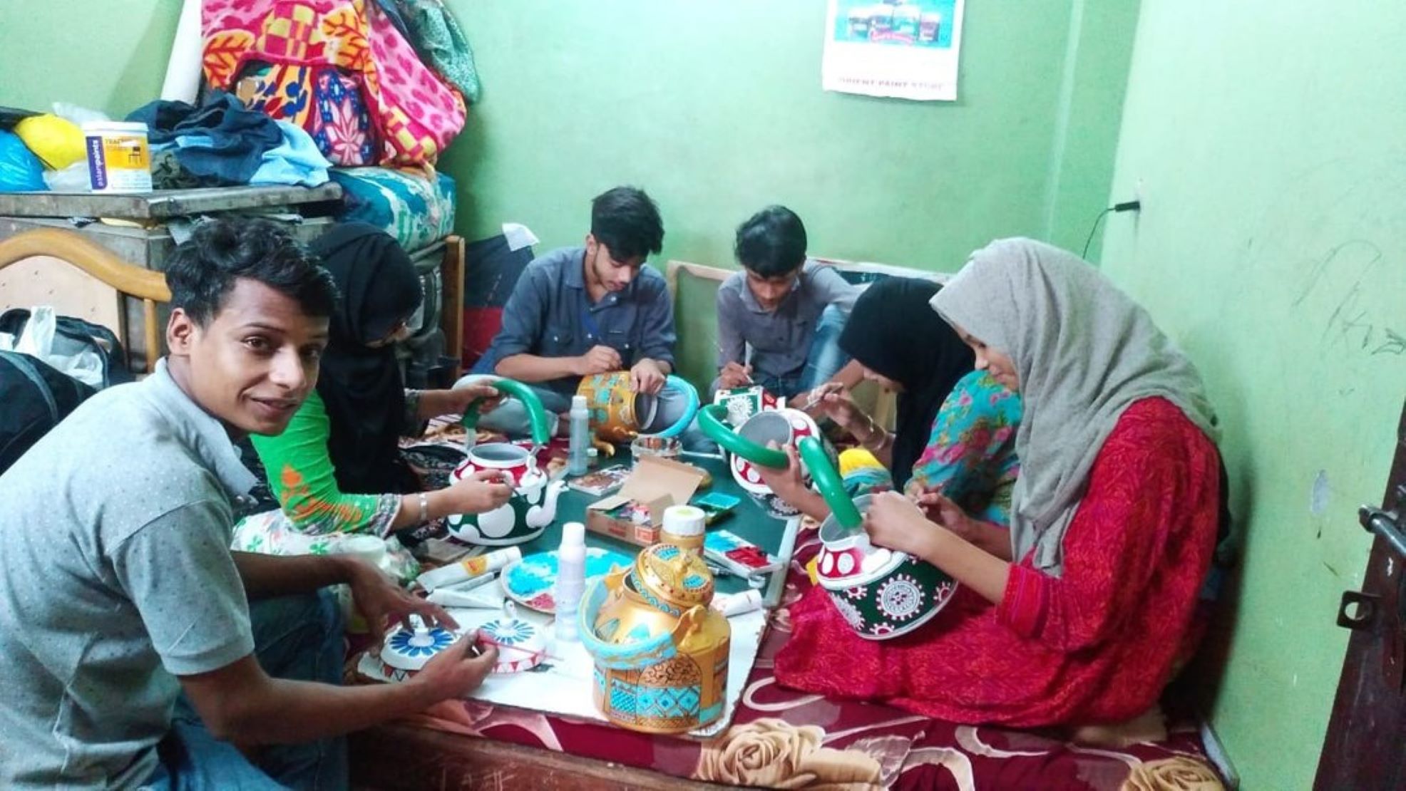 Artisans in India making Suzie Bidlake products