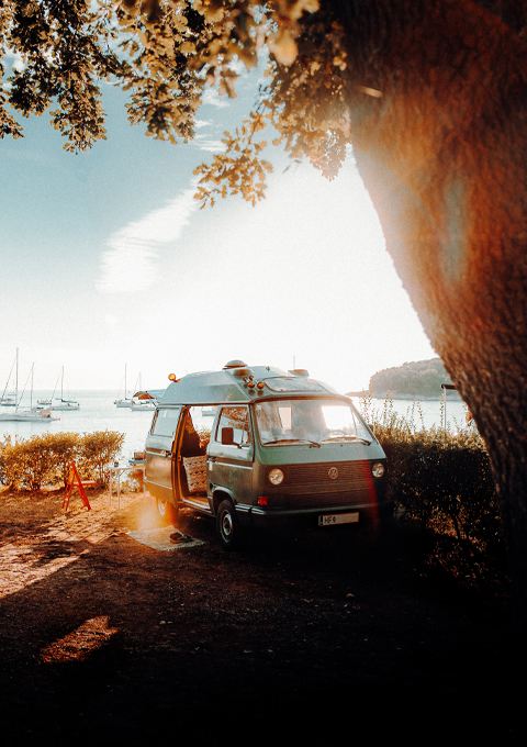 Campervan out in the wild