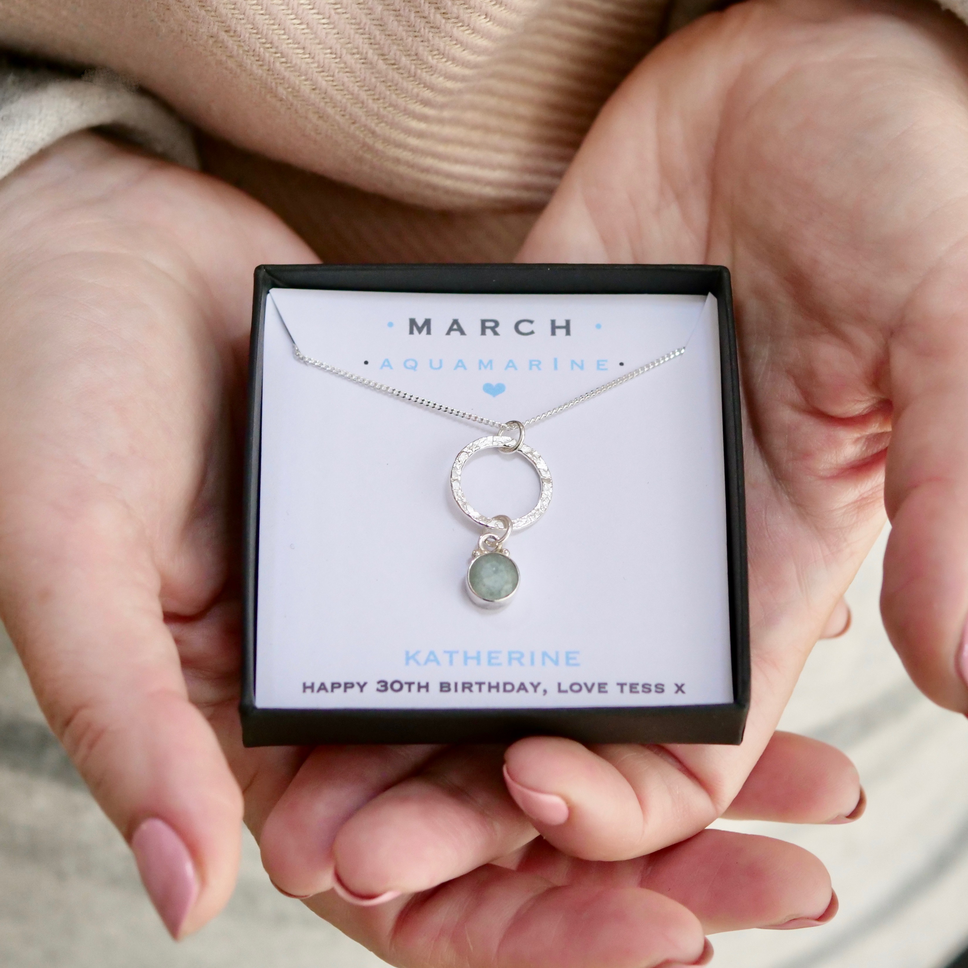 Semi-precious Birthstone pendant