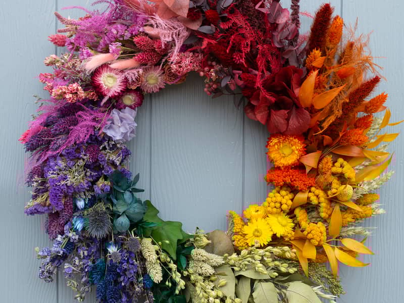Rainbow Wreath