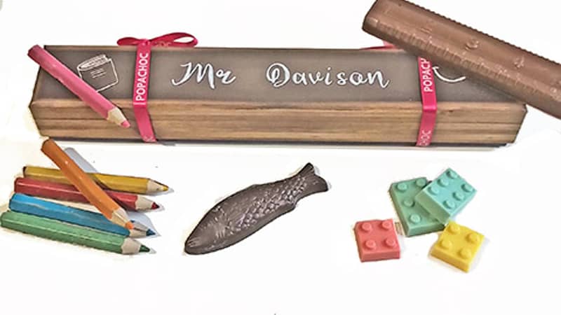 School gift for teacher chocolate