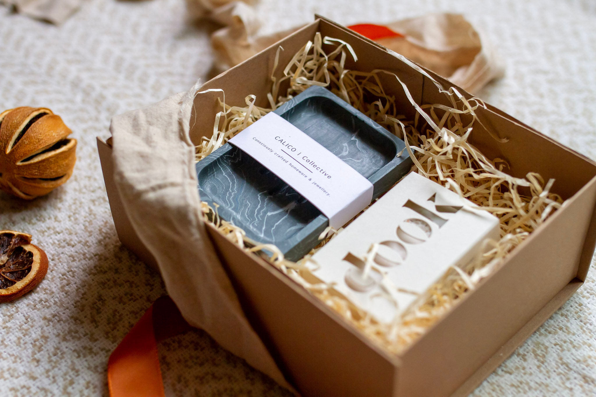 Gift Box with Soap & Soap Dish