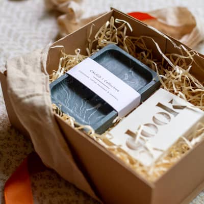 Gift Box with Soap & Soap Dish