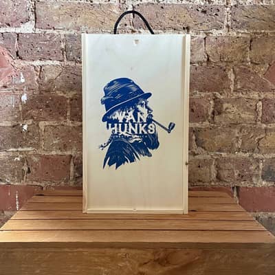 Dual wooden wine box