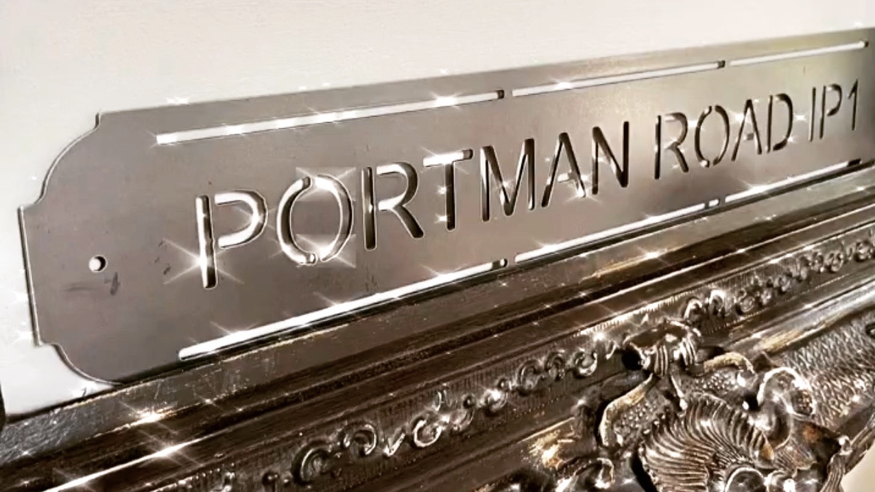 Ipswich Town Football Club Street Sign