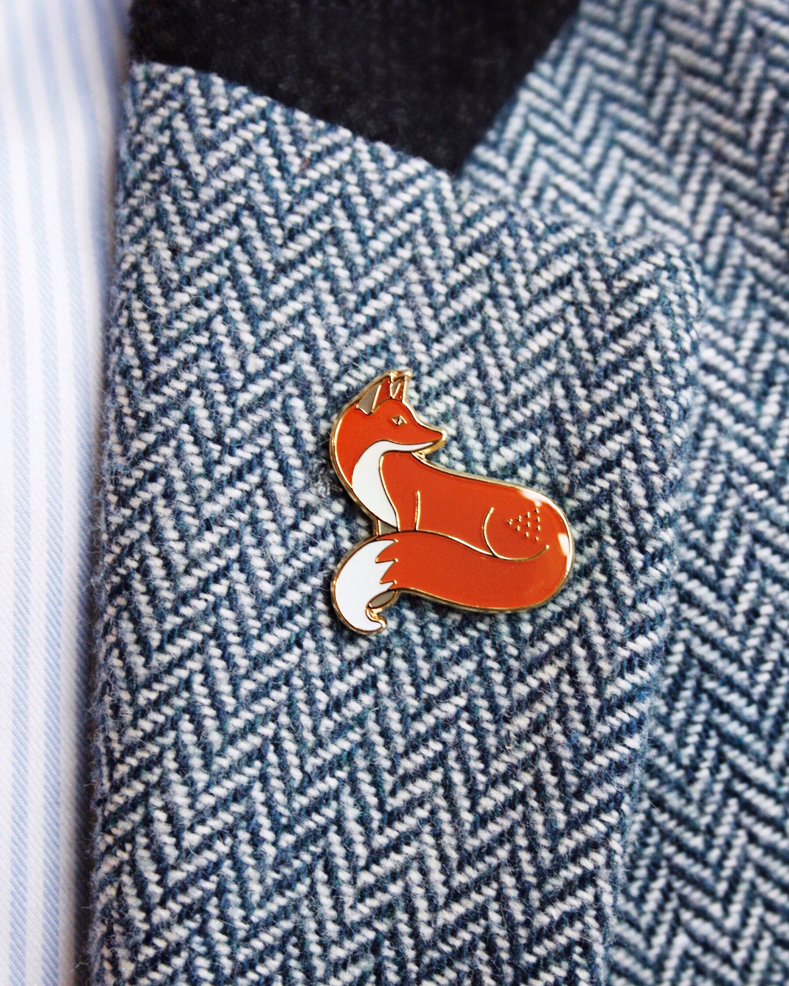 Quinn the Fox Enamel Pin